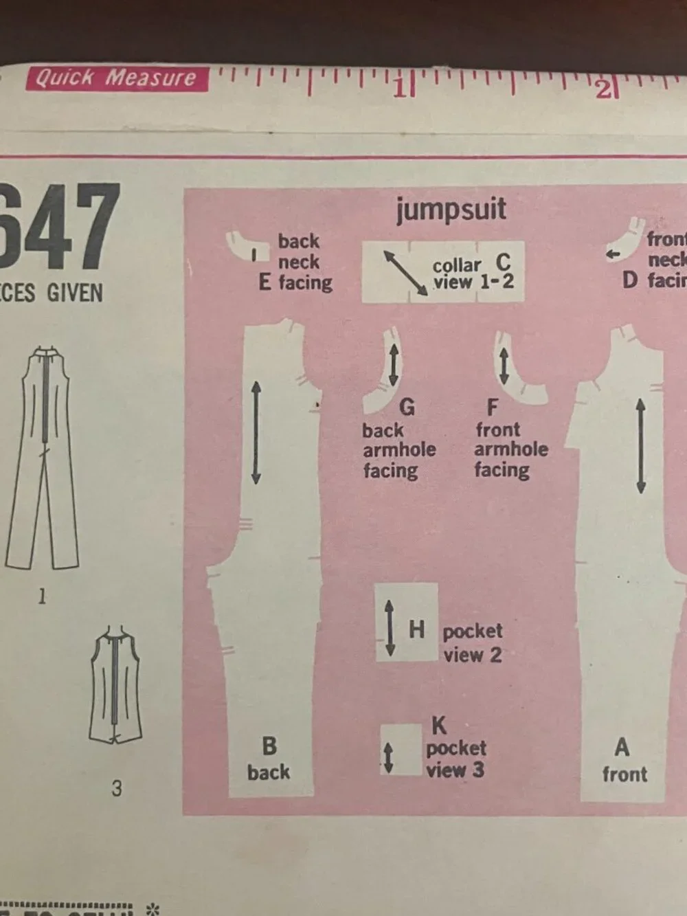 Vintage 1968 Simplicity 7647 Junior & Misses Jiffy Jumpsuit Sewing Pattern Size